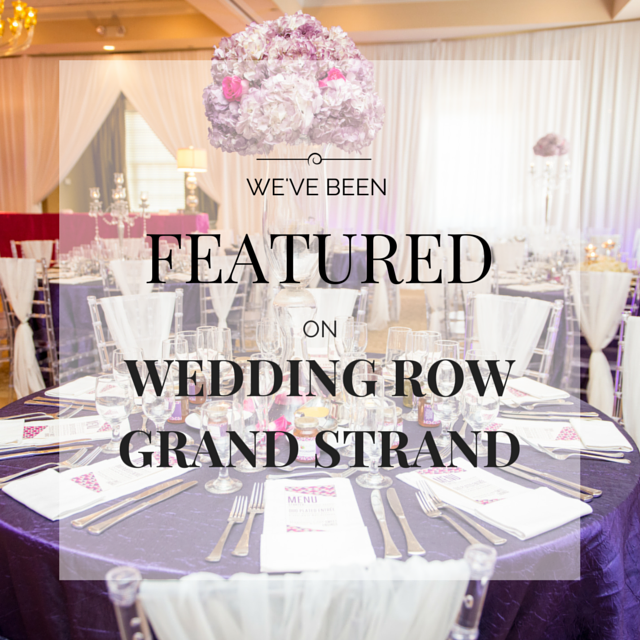 Avila Dawn Events Couple Featured on the Wedding Row Grand Strand